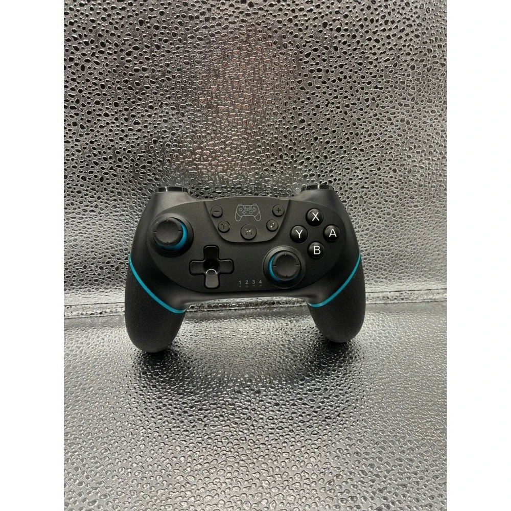 Wireless Game Controller XB-324 Black and Blue Bluetooth Gamepad for Switch PC